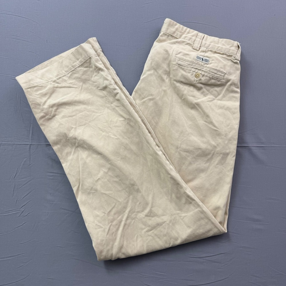 Polo Ralph Lauren Philip Pant Mens Khaki Tan Chino Straight Leg Cotton